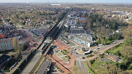 Dronefoto Spoorzone Bilthoven