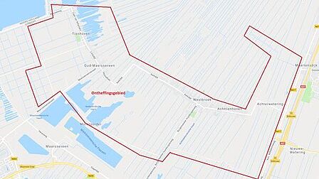 Het ontheffingsgebied geldt voor de Achterweteringseweg, Achttienhoven en  Westbroek in de gemeente De Bilt  en Oud-Maarsseveen en Tienhoven in de gemeente Stichtse Vecht.