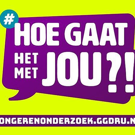 GGDrU logo Campagne Jongerenonderzoek Hoe gaat het met jou?!