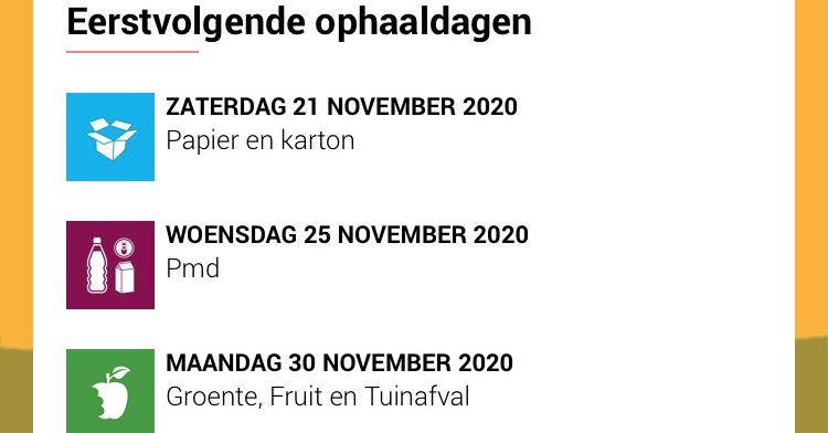 Afval of grofvuil laten ophalen